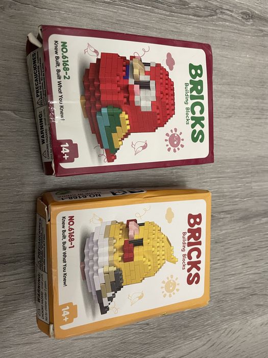 2 kits Blocos de construcao pássaros