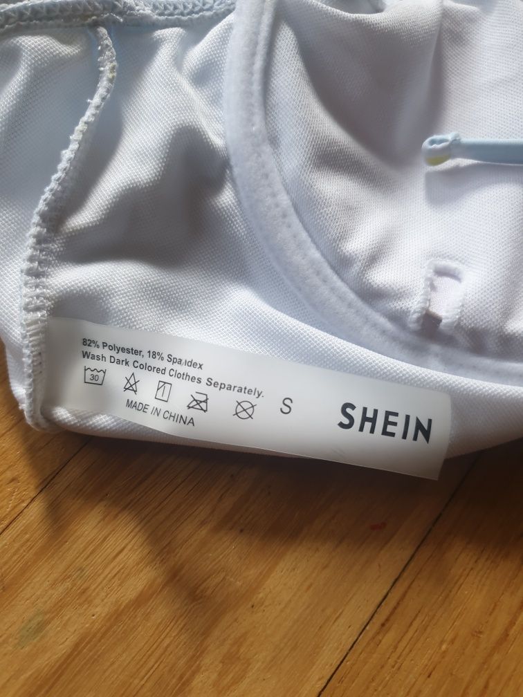 Shein rozmiar S jednoczęściowy strój kąpielowy bikini w stokrotki wiąz