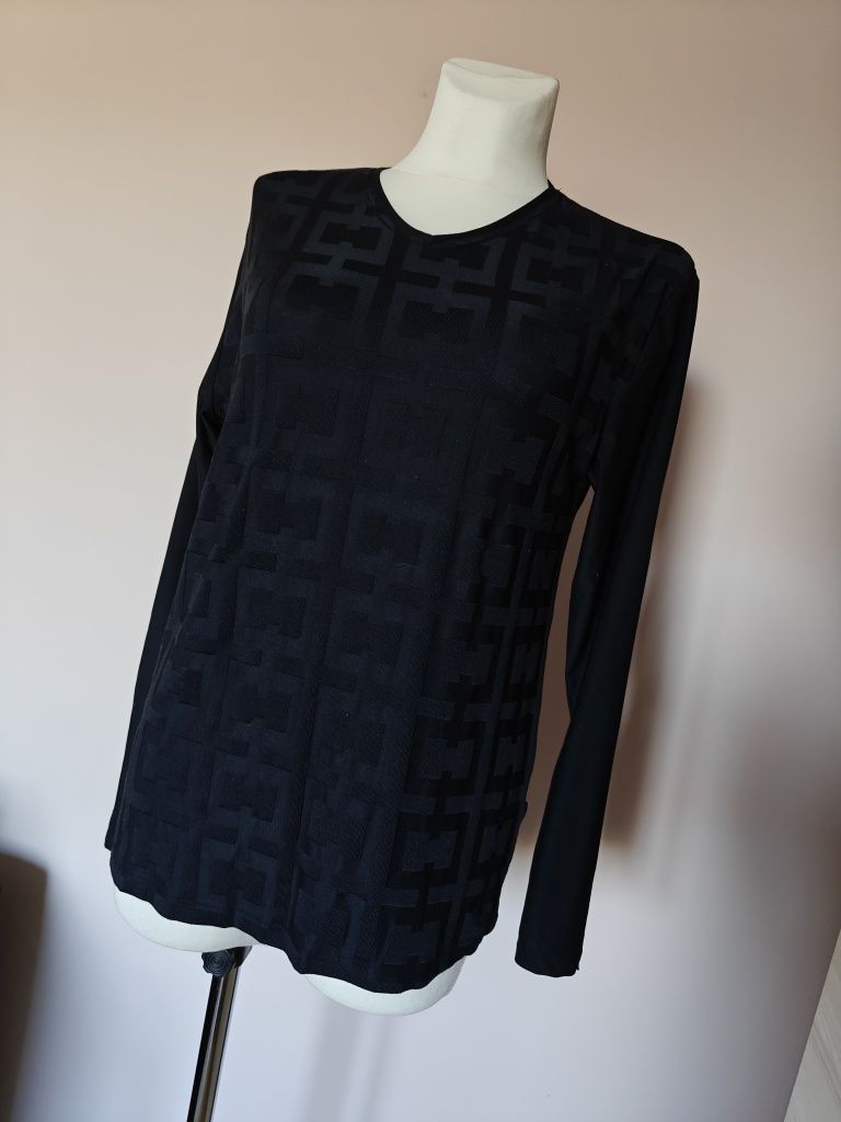 Bluzka sweter w stylu Versace czarna L 40 cyrkonie krysztalki
