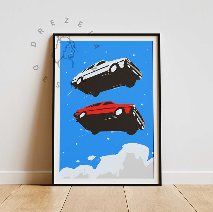 autorski plakat "Polonez na wietrze" - drezeladesing