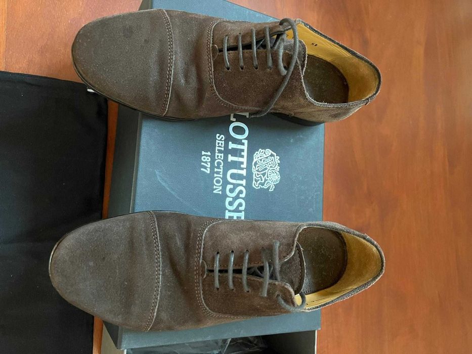 Sapatos Lotusse de camurça castanhos tamanho 39