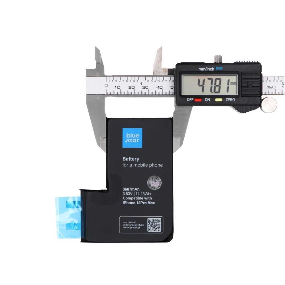 BLUE STAR HQ bateria bez BMS do IPHONE 12 PRO MAX 3687 mAh