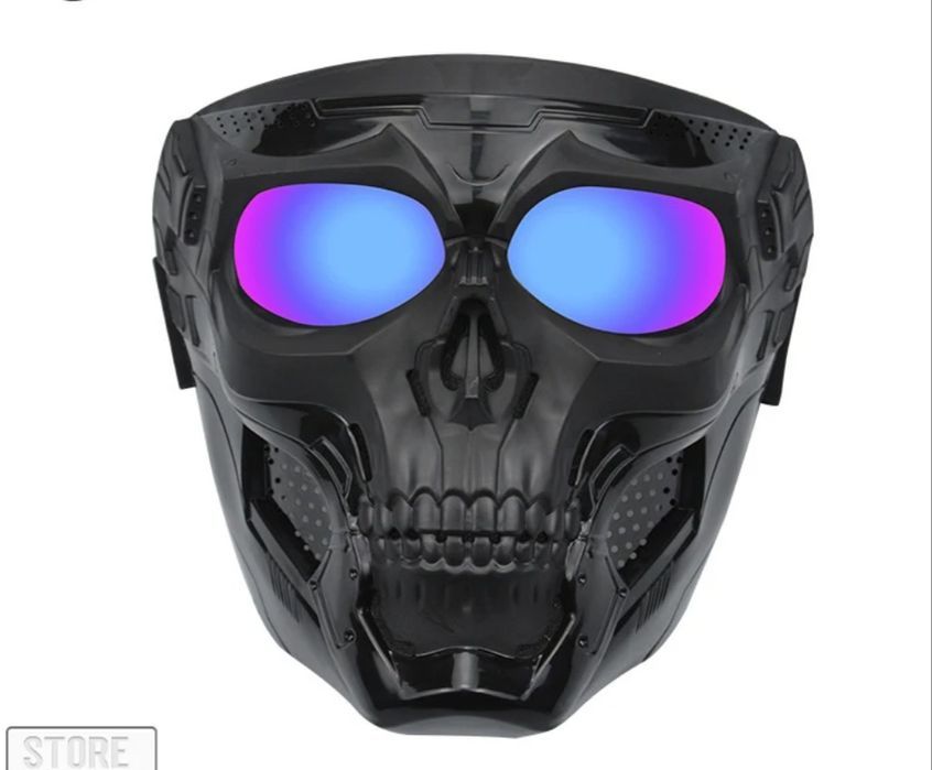 Maska motocyklowa na twarz paintball quad