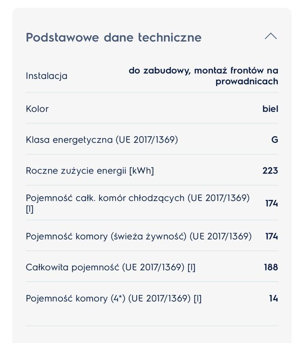 Lodówka Electrolux do zabudowy+szafka