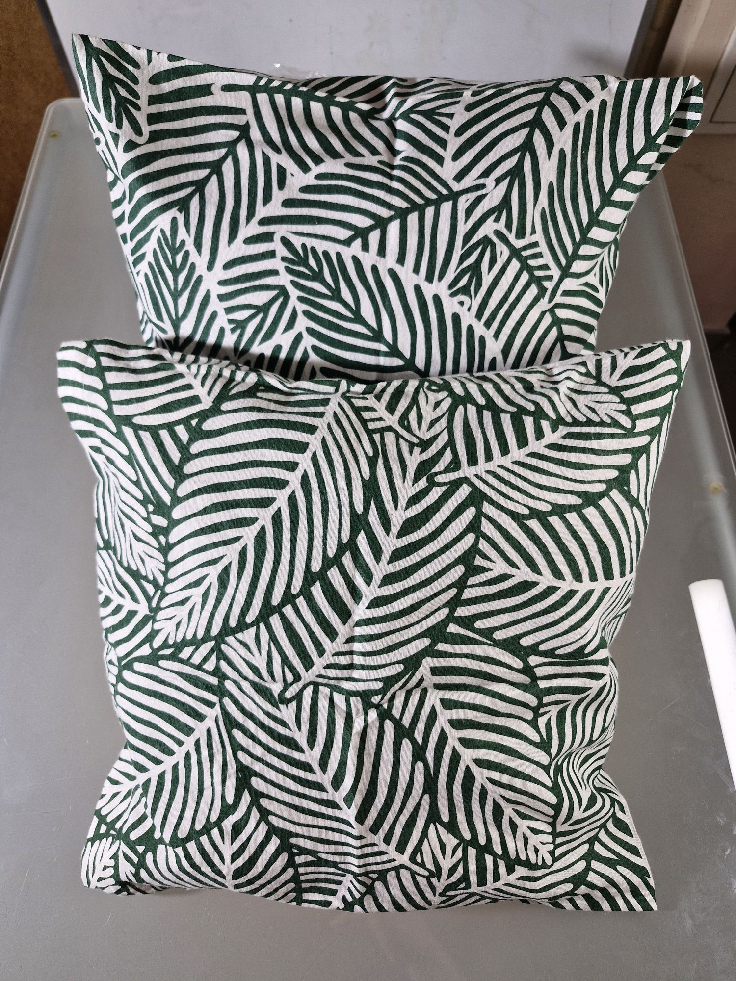 Dwie Poduszki Dekoracyjne 40x40 Poszewki + Wkłady IKEA