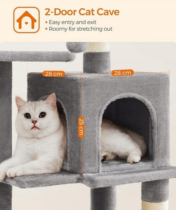 Drapak dla kota, wieża Feandrea 101 - 160 cm