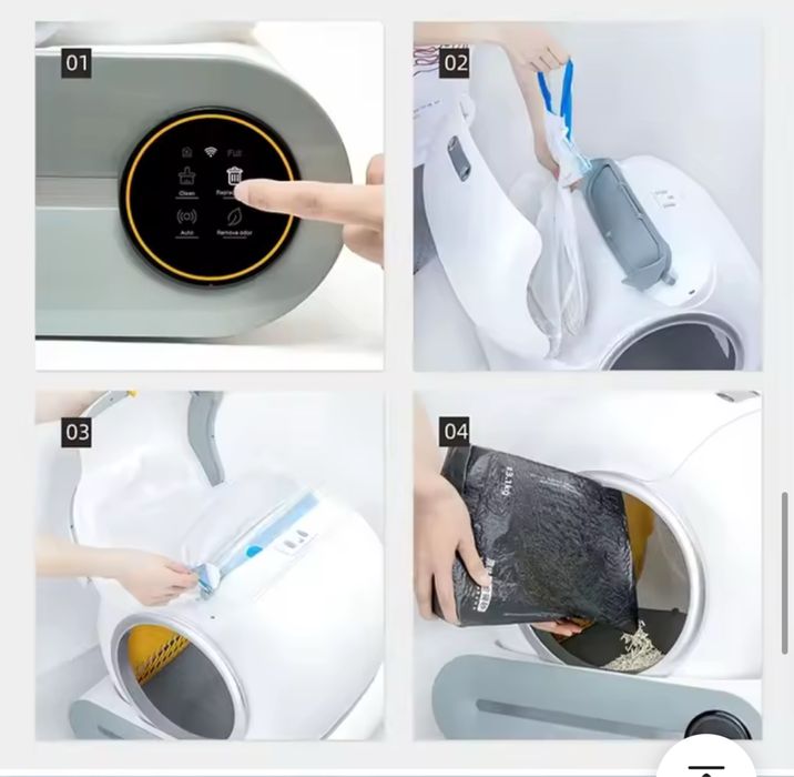 Caixa Areia gato Automatica NOVA + App