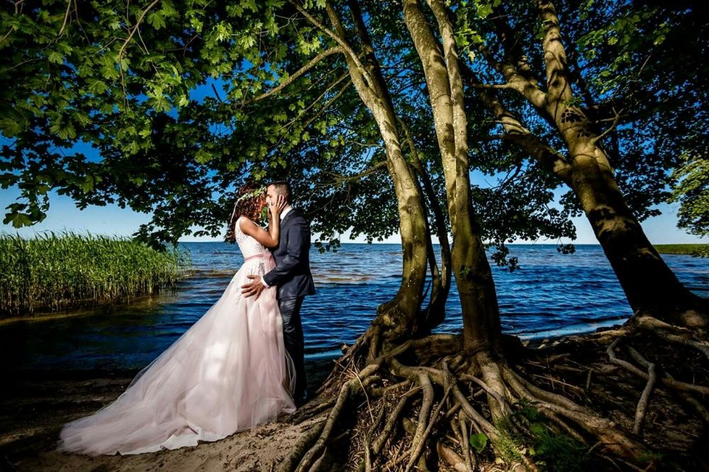 Suknia ślubna niepowtarzalna xs/s 34 ivory/Rose boho rustykalna