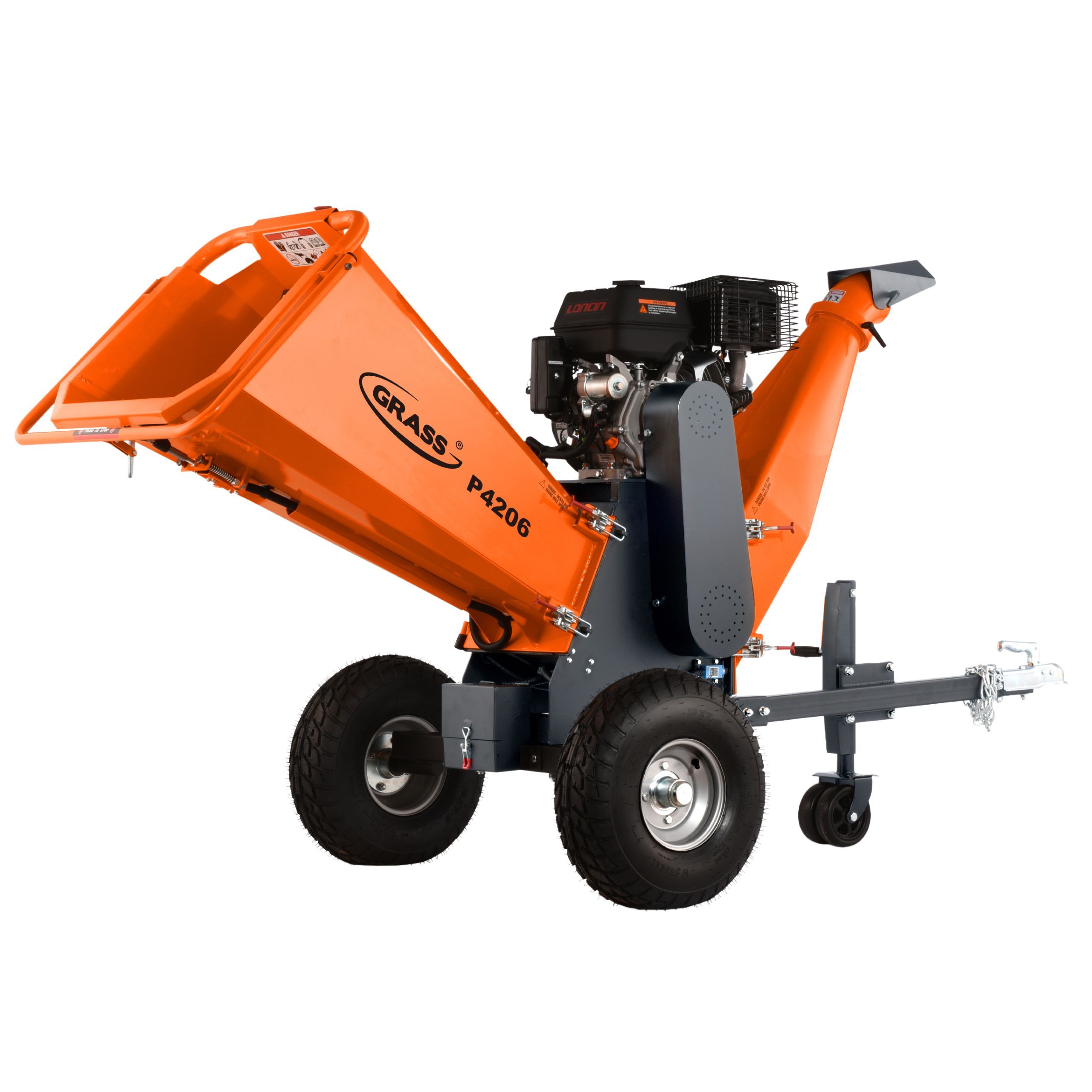 Rozdrabniacz do gałęzi GRASS P4206 Loncin 420cm3 9,1KW do 15cm bębnowy