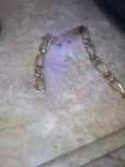 Pulseira para homem, banhada a ouro