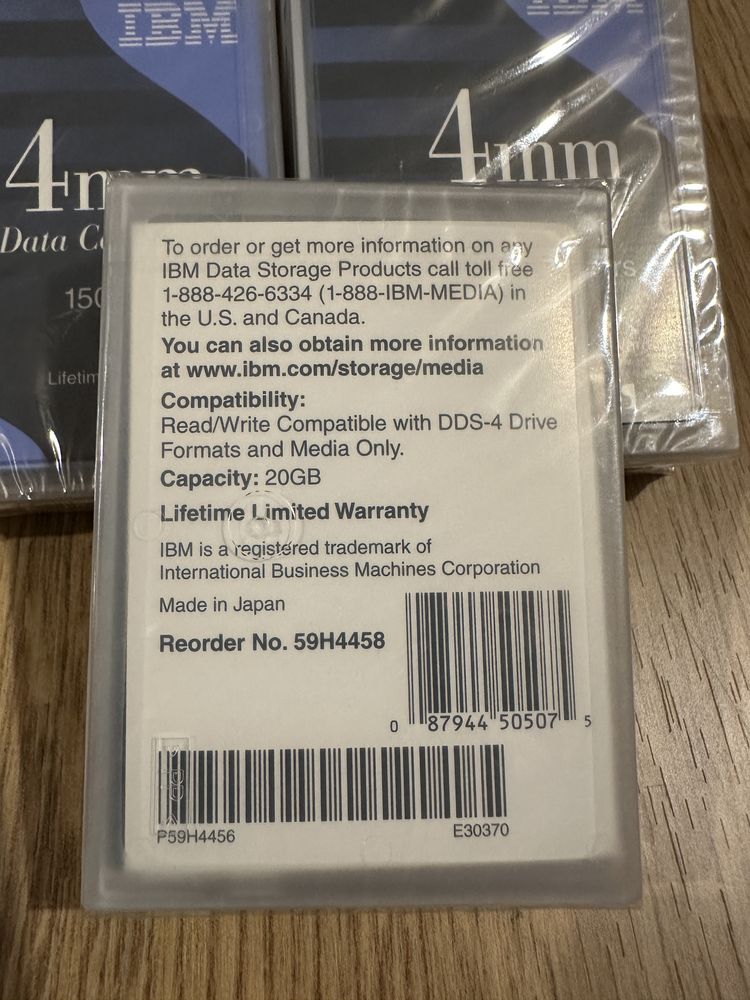 Tasma IBM 4mm data cardridge 20gb DDS-4 59H4458