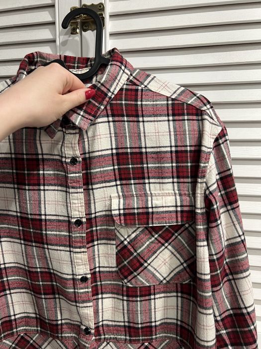 Koszula dziewczęca Zara r.164 krata guziki kieszonka kołnierz