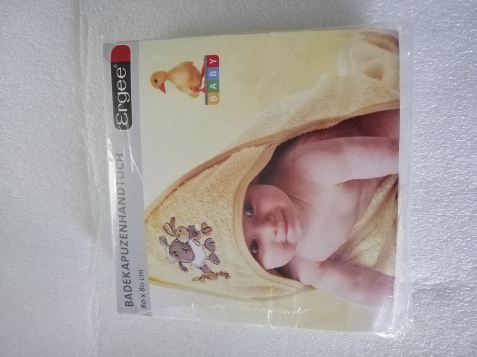 Ręcznik kąpielowy z kapturkiem dla dziecka