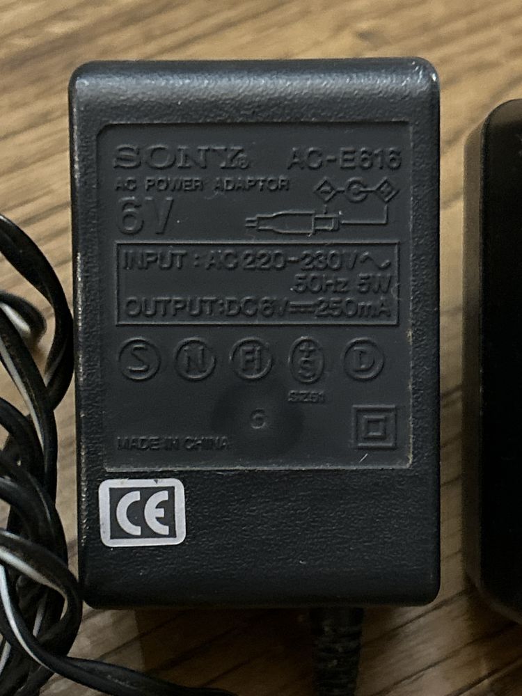 Carregadores 6V 9V e 4.5V SONY Transformadores Minidisc Discman