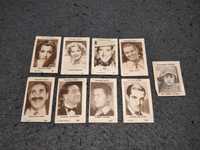 Antigo Lote de 9 Cromos de Cinema dos Caramelos Águia e Cinema