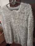 Sweter wlochacz siwy L