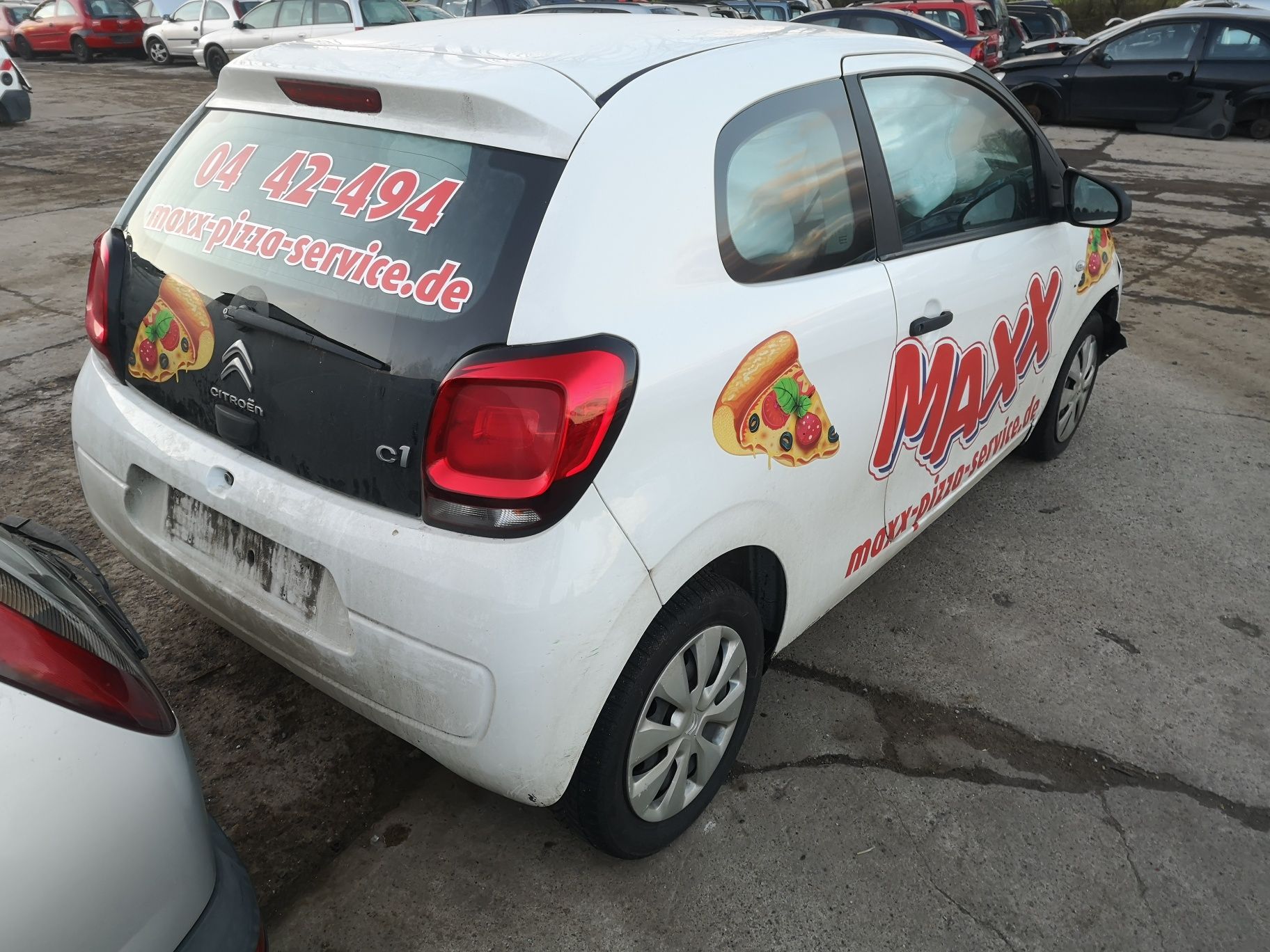 Citroen C1 zderzak tył tylny ślizg ćwiartka błotnik pas tylny  14->
