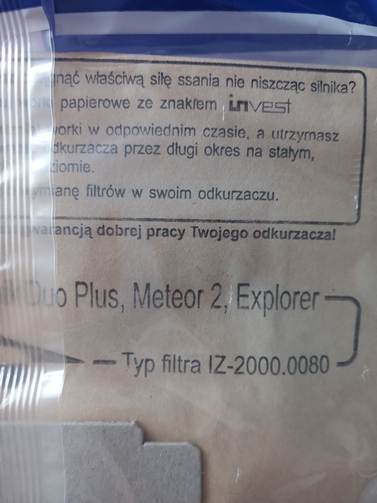 Worki do odkurzacza Zelmer meteor 2, 5 szt. + gratis z mikrowłókniny