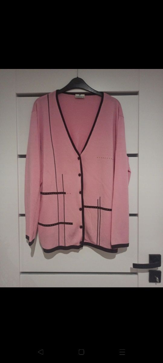 Sweter damski zapinany na guziki elegancki  48