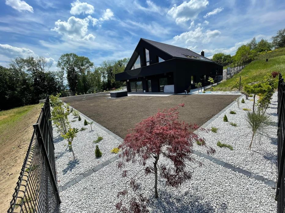 Grys ogrodowy dekoracyjny granitowy dalmatyńczyk 16-22 mm 8-16 mm