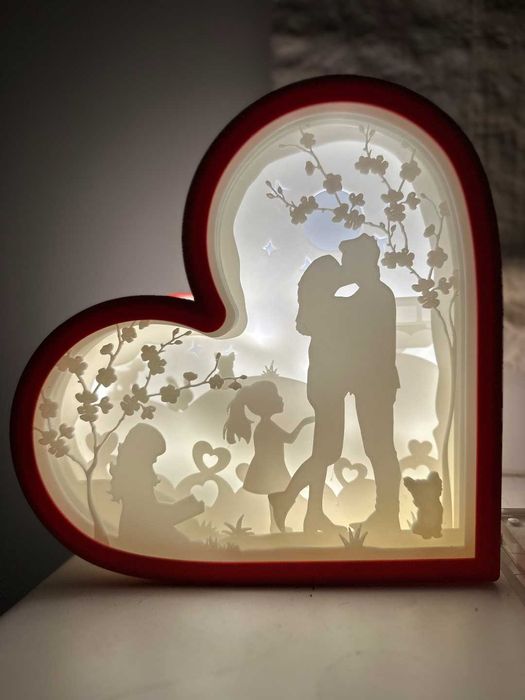 Lampa Valentynki Miłość