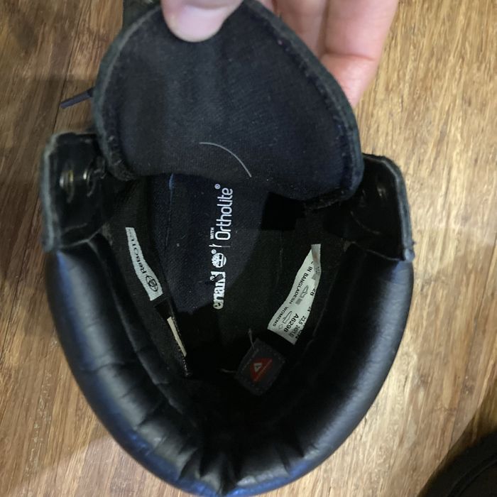 Buty zimowe trapery damskie Timberland czarne skórzane rozmiar 38