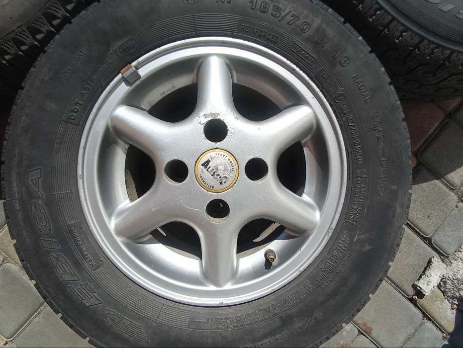 диски r13 4x108 ET38 Alessio на зимній резині