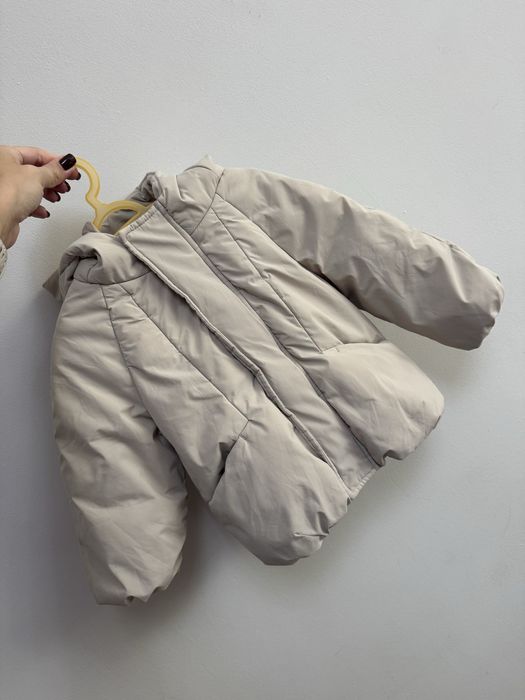 Зимова бежева курточка Zara 92р 18-24міс 1,5-2р дитяча