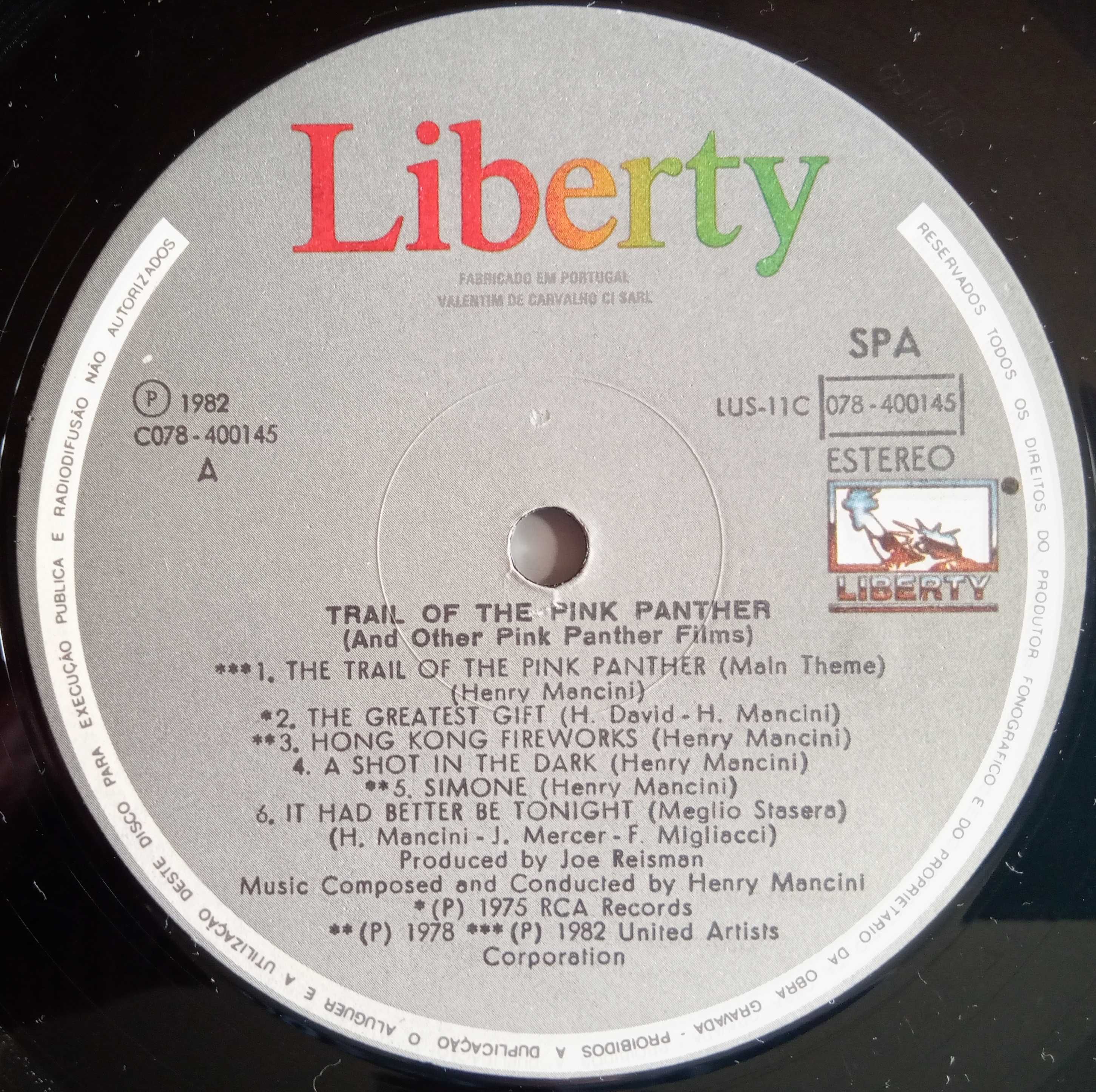 Henry Mancini - - - - - Trail of the Pink Panther - - - - - LP