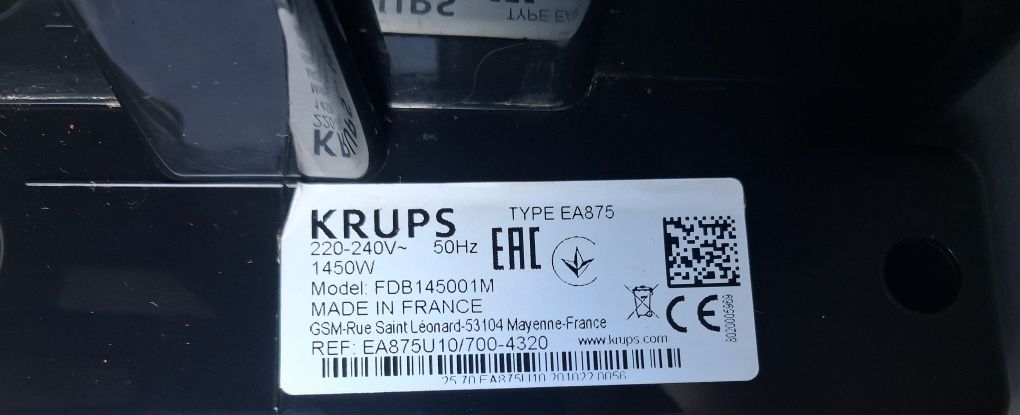 Ekspres KRUPS Intuition Preference+ EA875U10
