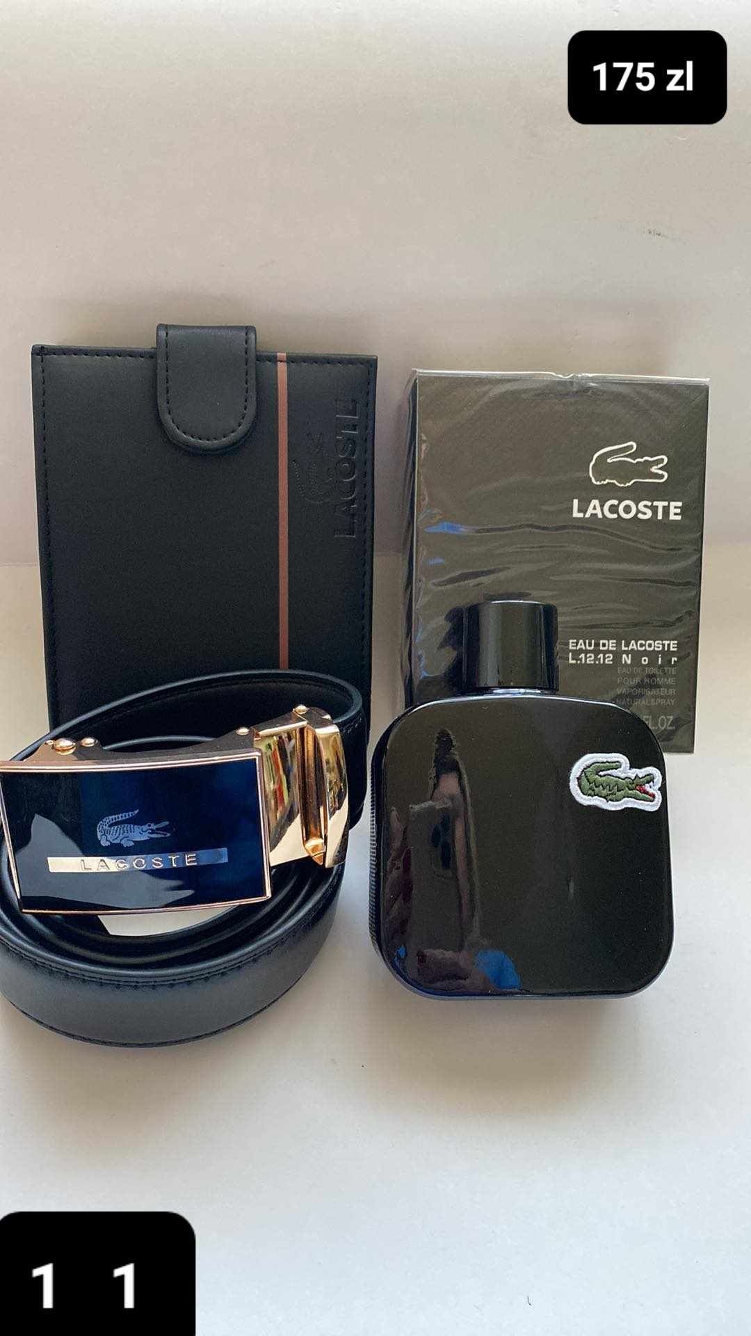 Nowy Zestaw Męski Perfum, Pasek, Portfel różne modele.