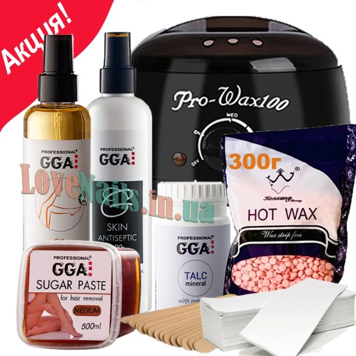 Набор для депиляции с воском и шугарингом воскоплав паста сахарнаяяяяя
