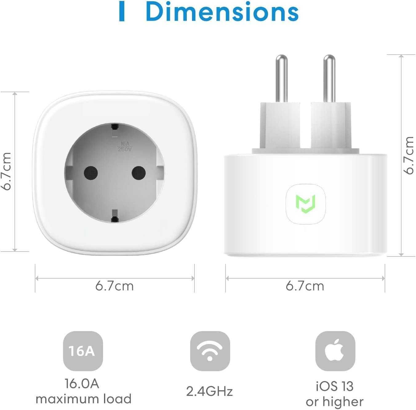 Inteligentne Gniazdko Wtyczka WIFI Siri Alexa Google SmartThings