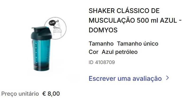 Garrafas Decathlon e Tupperware