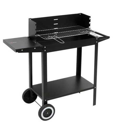 GRILL WĘGLOWY Z PÓŁKĄ, ruszt 48 X 26.5cm