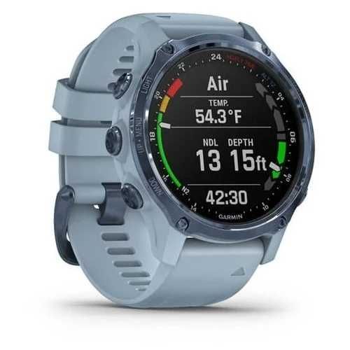 Garmin Descent Mk2S Mineral Blue with Sea Foam Silicone Band
