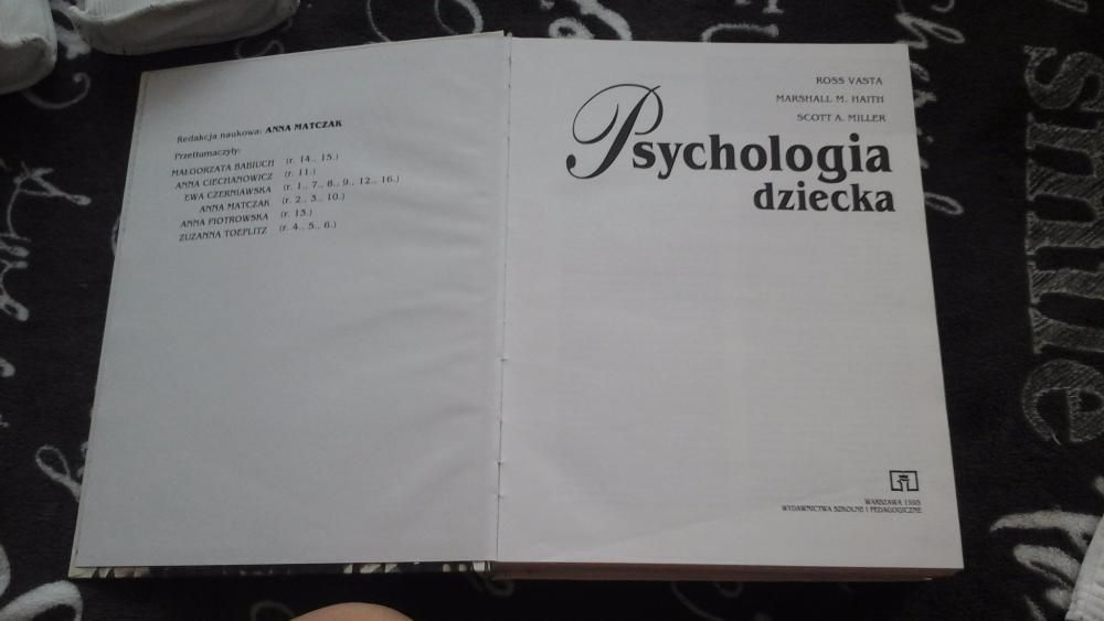 Psychologia dziecka VASTA ; HAITH ; MILLER WSiP opr twarda