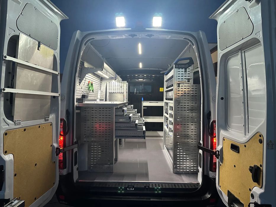 Renault Master L2H2 2.3 DCI Zabudowa Warsztatowa SORTIMO Światłowód FV23%  Przetwornica prądu CLAYTON 230v / WEBASTO / WARSZTAT / Serwis Mobilny