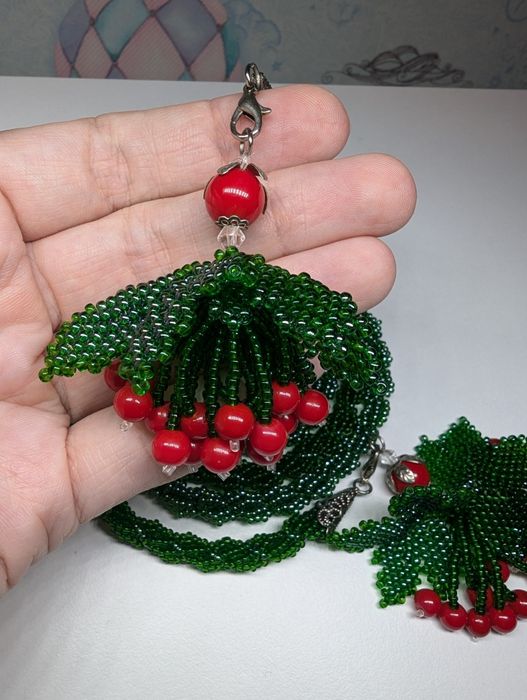 Ларіат з бісеру "Калина"