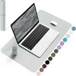 Podkładka YSAGi 60x35 cm srebrnoszara skóra laptop biurko
