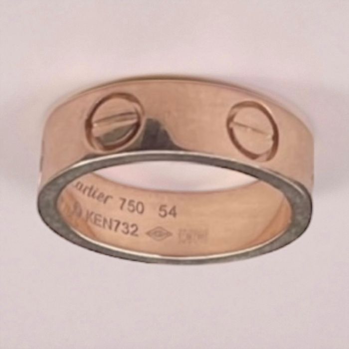 Золота обручка,каблучка в стилі Cartier Love,8 грам,750 про,17.2 р