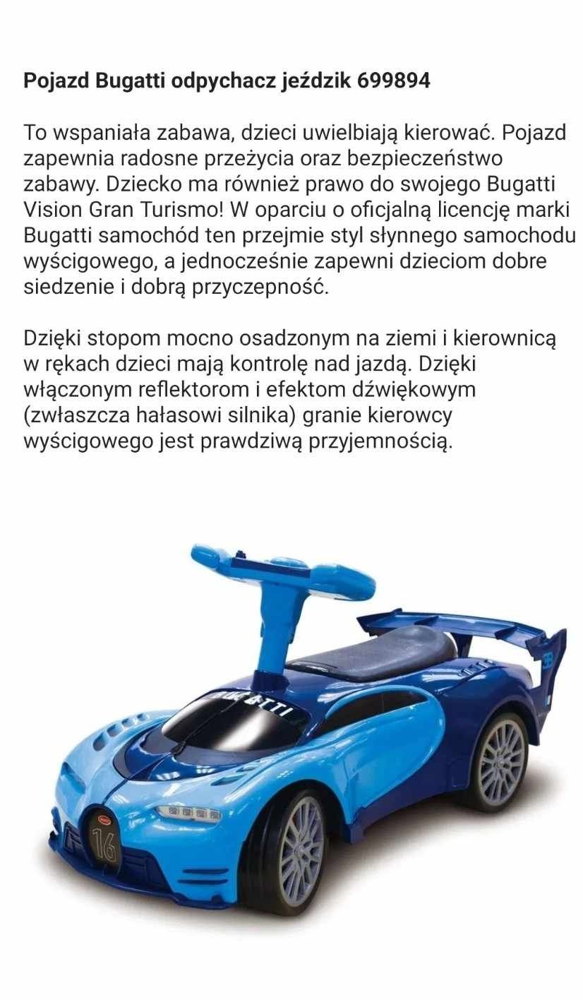 Jeździk bugatti  używany