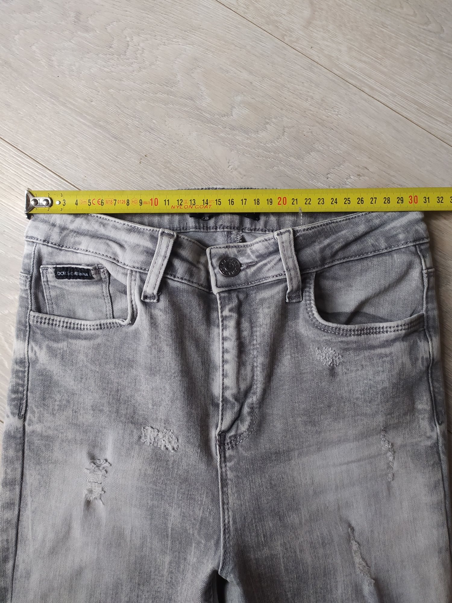 Spodnie jeansowe rurki 36