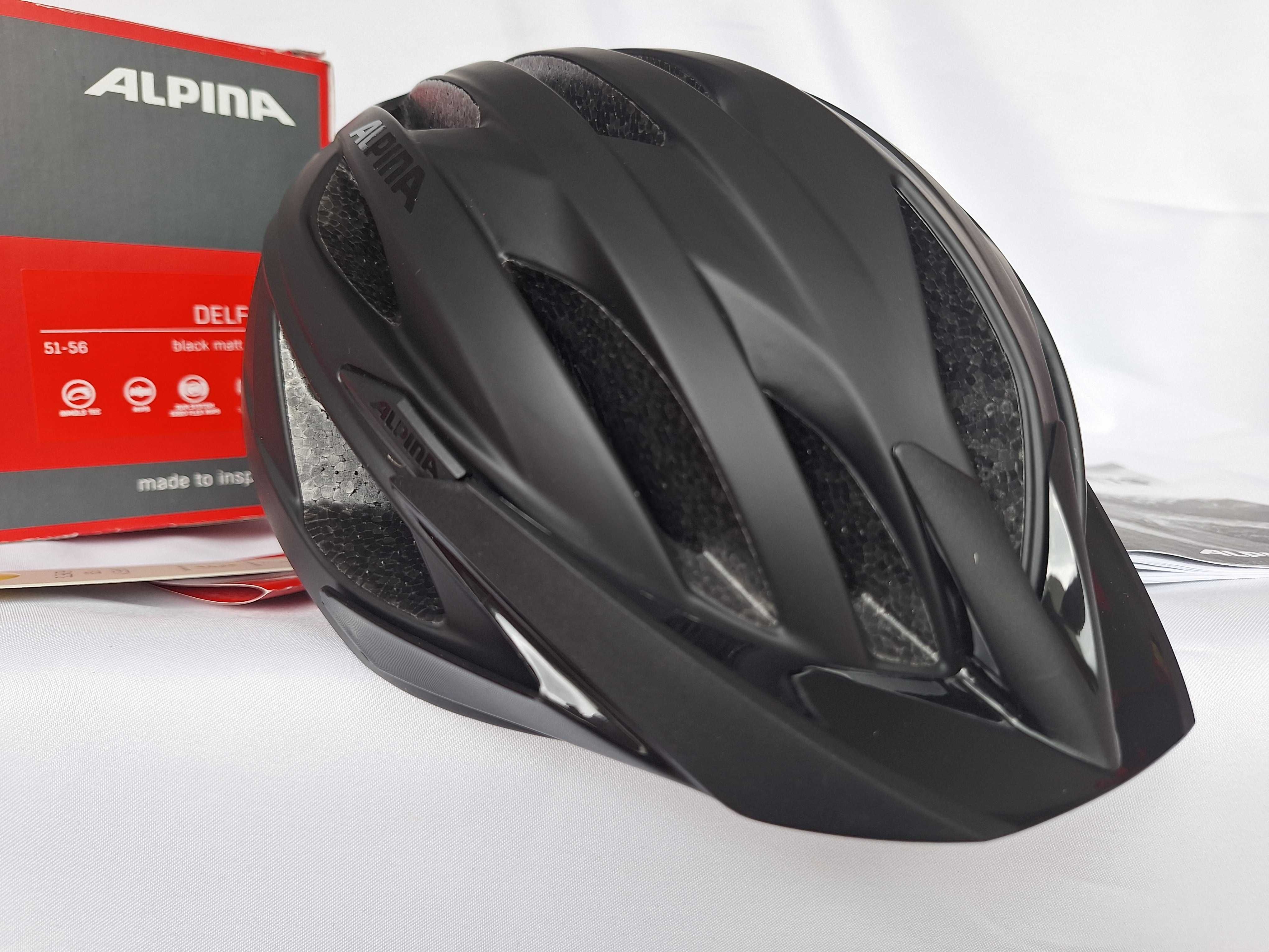 Kask rowerowy Alpina Delft Mips Black Matt S 51-56cm