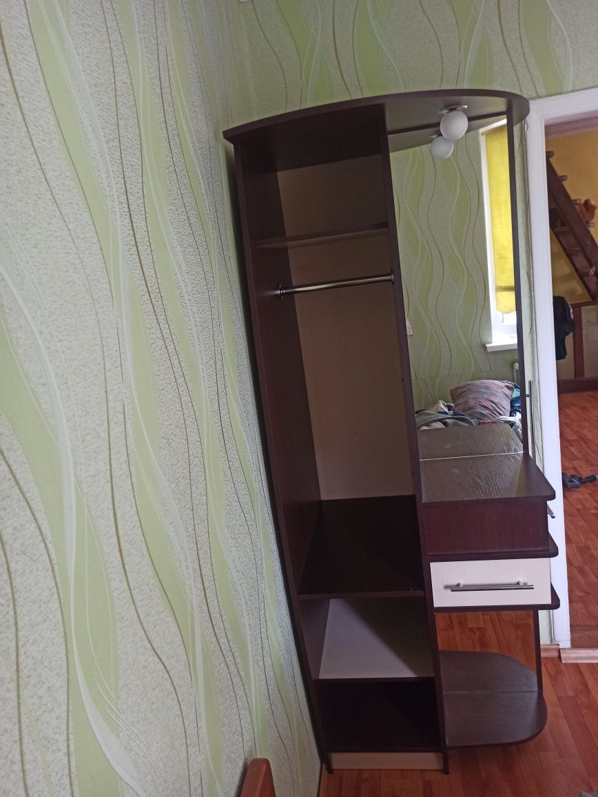 Прихожая угловая Світ Меблів Ева 820х745х2075 из ДСП Венге темны/Венге
