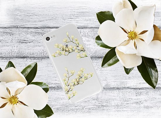 Telone Floral Etui Silikon Do Iphone 11 Pro Max Magnolia