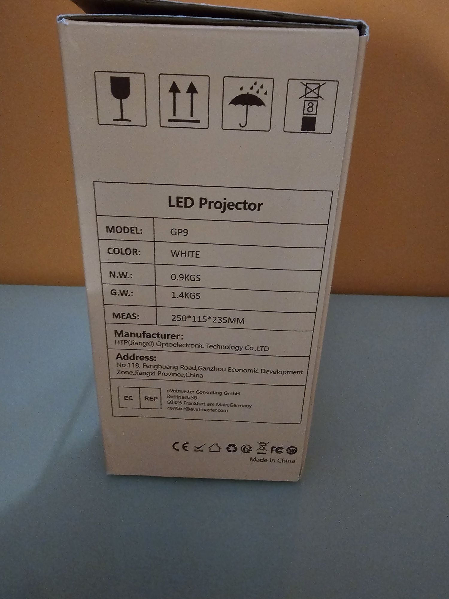 Projetor Miden 9000 Lumens, projetor portátil Full HD 1080P, proj