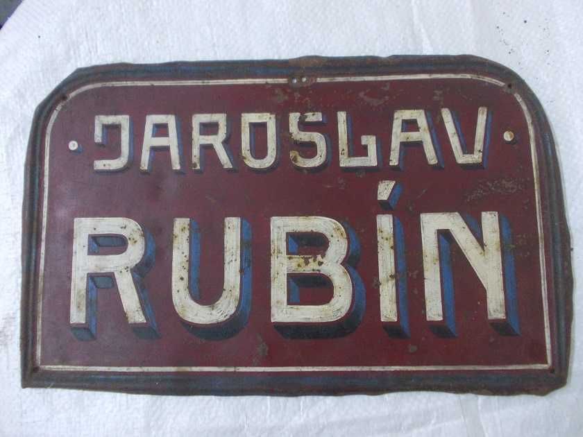 Zbytkowa przedwojenna tablica reklamowa Czechosłowacka