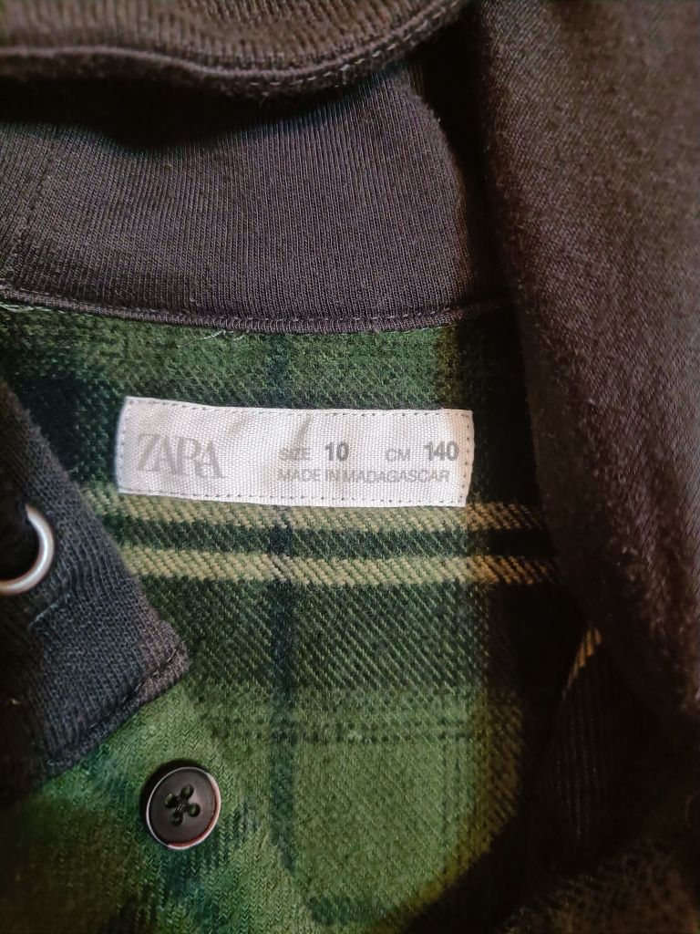 Тепла  стильна рубашка сорочка Zara 134-140 зріст