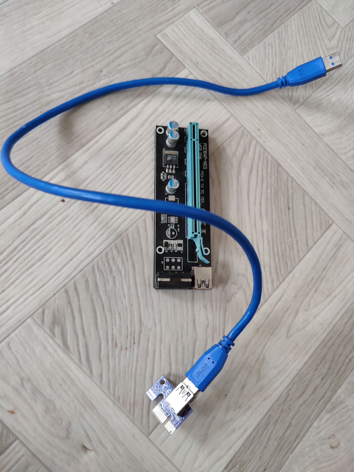 Райзер pci-e x1 to x16 molex